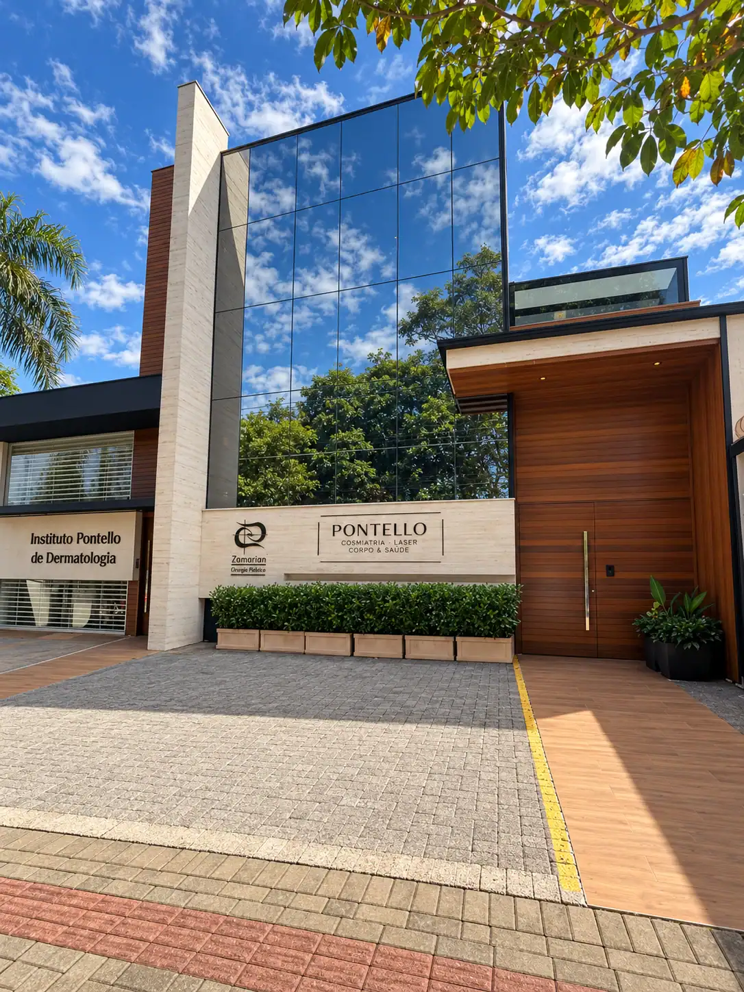 Fachada do Instituto Pontello, na Rua Engenheiro Omar Rupp, 186, em Londrina